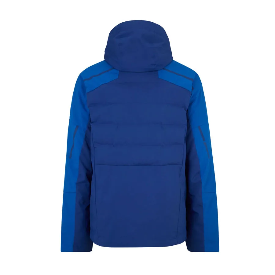 Unisex Insulated Parka — Blue — Blue, back view