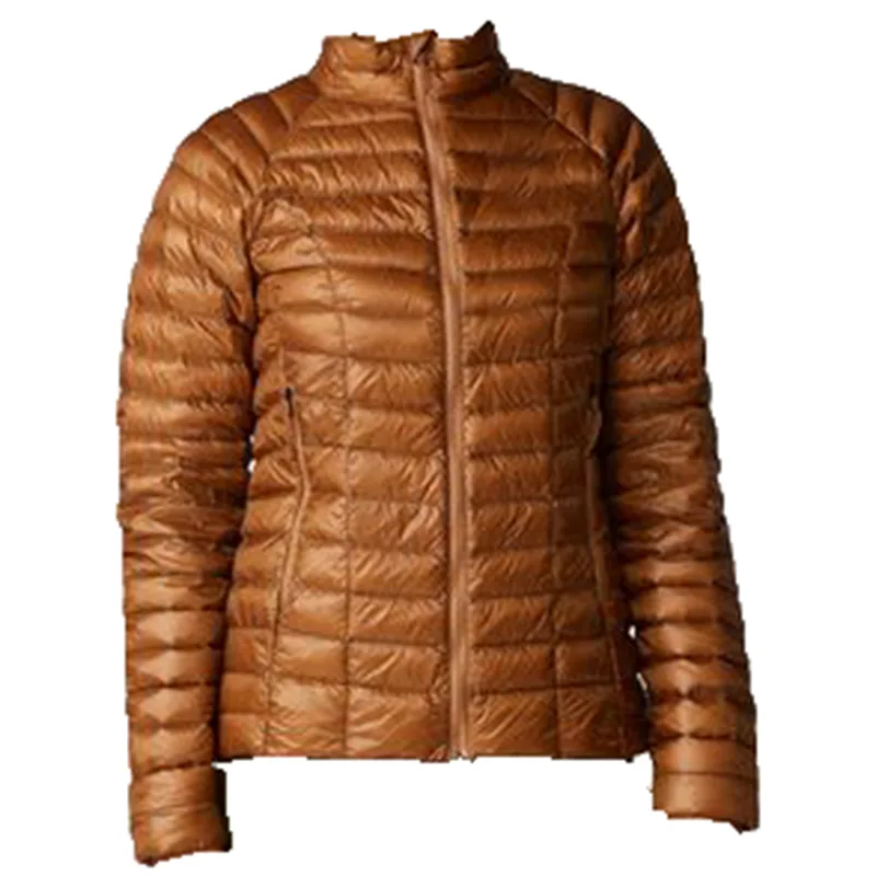 Unisex Lightweight Quilted Jacket — Brown — Brown, front view