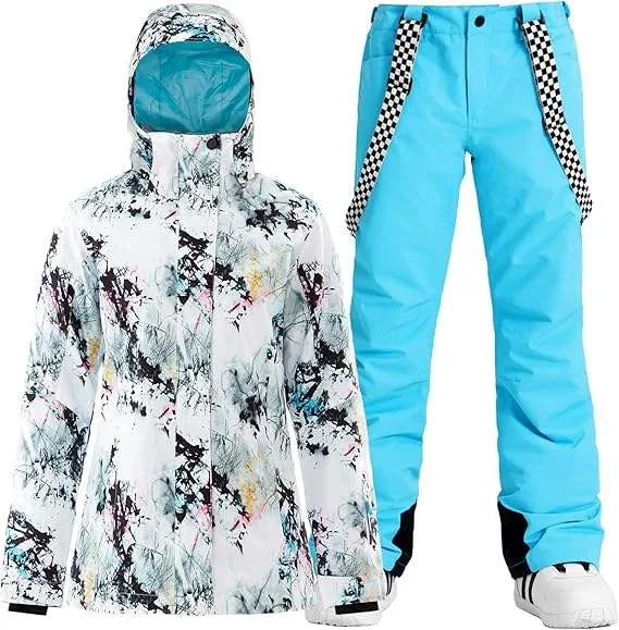 Unisex Printed Ski Suit Set — 3 Colourways