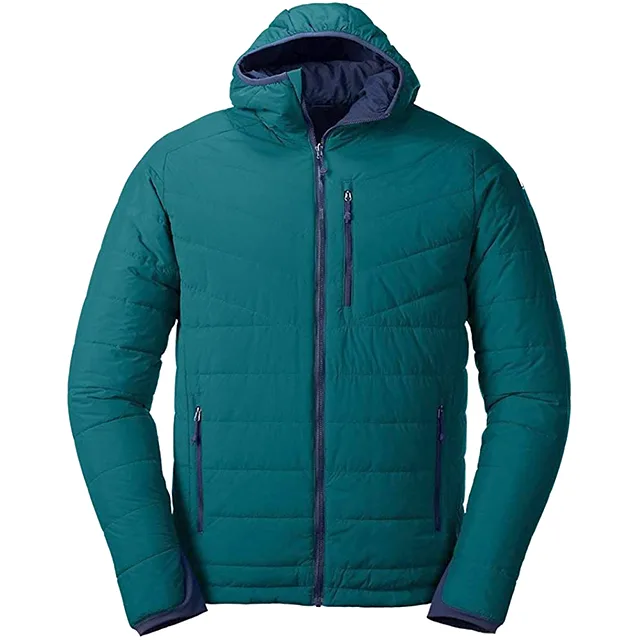 Unisex Puffer Jacket — 4 Colourways — Teal, front view