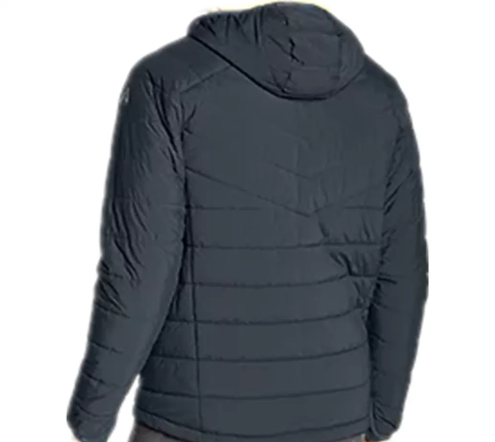 Unisex Puffer Jacket — 4 Colourways — Charcoal, back view