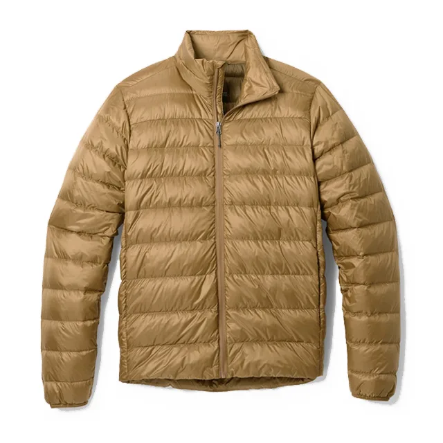 Unisex Quilted Jacket — Brown — Brown, front view