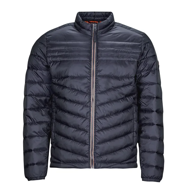 Unisex Quilted Jacket — Navy — Navy, front view