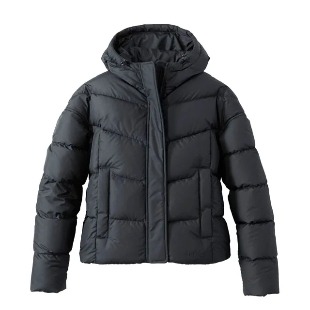 Unisex Relaxed-Fit Short Puffer Jacket — 4 Colourways — Black, front view