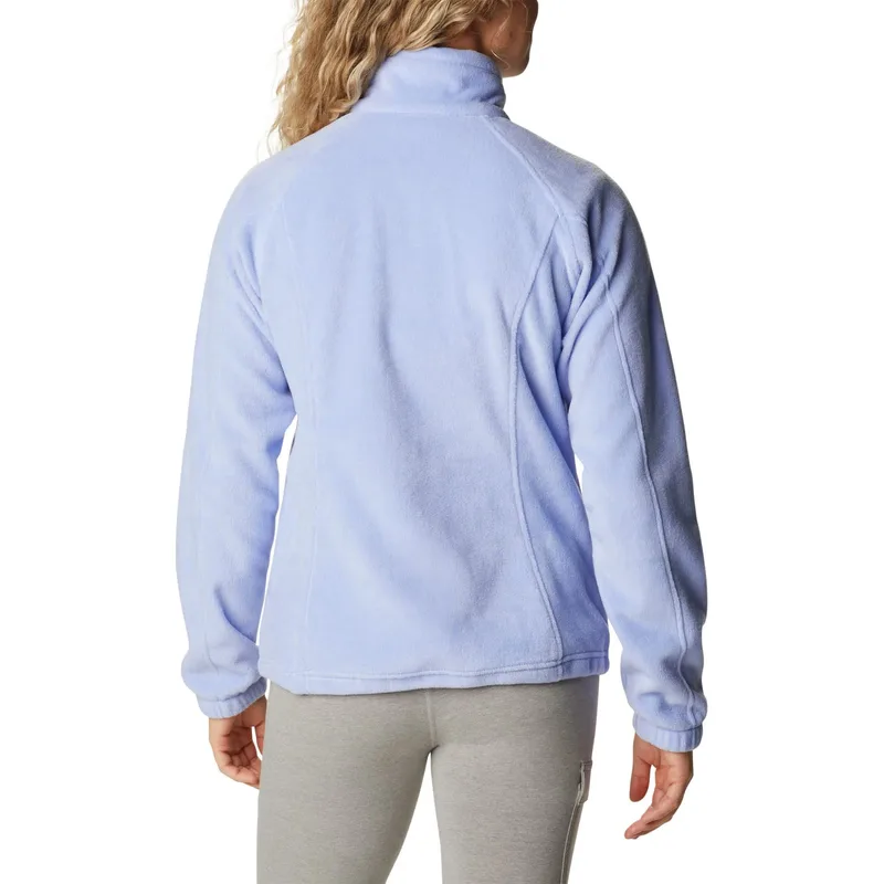 Unisex Sherpa Fleece Zip Jacket — 2 Colourways — Light Blue, back view