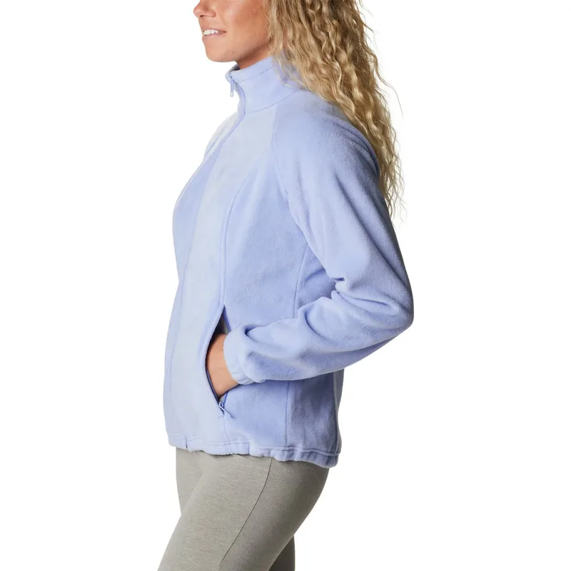 Unisex Sherpa Fleece Zip Jacket — 2 Colourways — Light Blue, side view