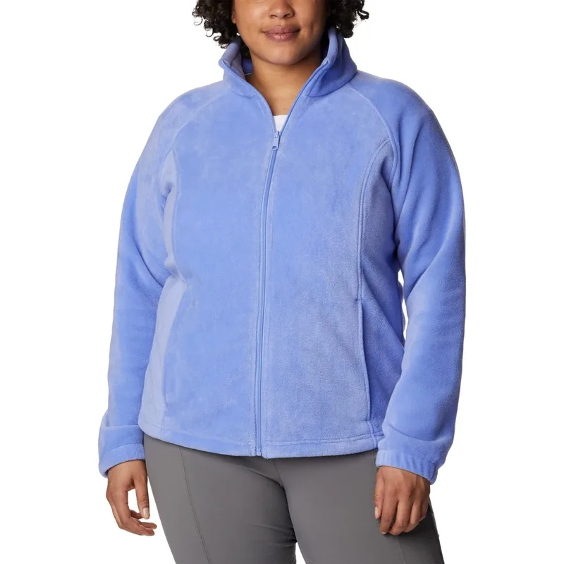 Unisex Sherpa Fleece Zip Jacket — 2 Colourways — Blue, front view