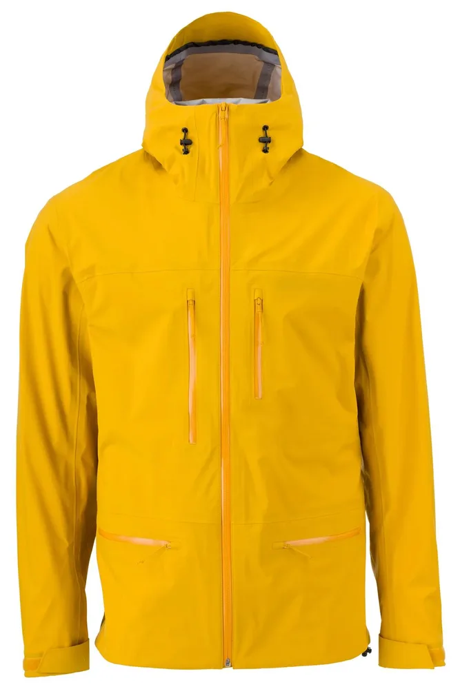 Unisex Ski Jacket — 3 Colourways — Yellow, front view