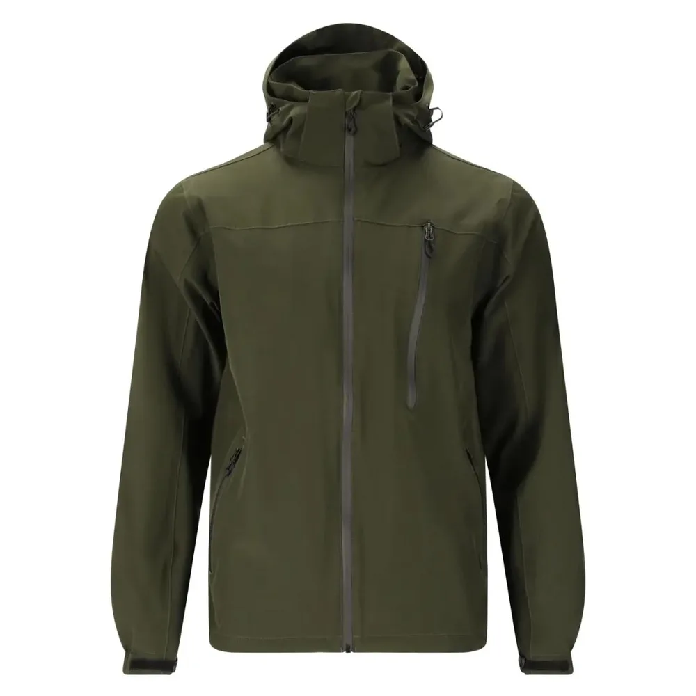 Unisex Ski Jacket — 3 Colourways — Army Green, front view