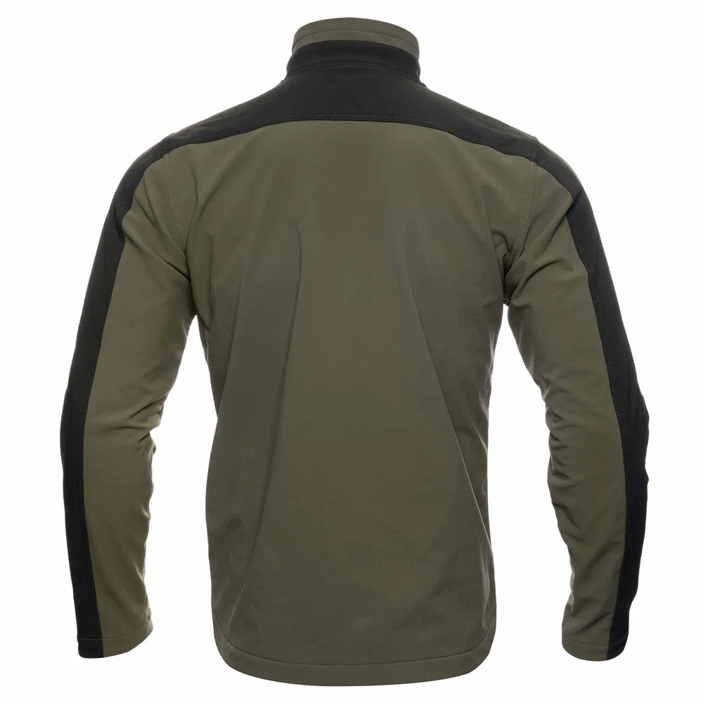 Unisex Ski Jacket — 3 Colourways — Black/Green, back view
