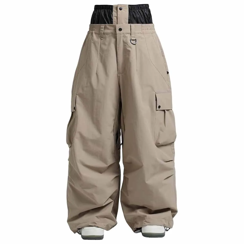 Unisex Ski Pants — 9 Colourways — Khaki, front view