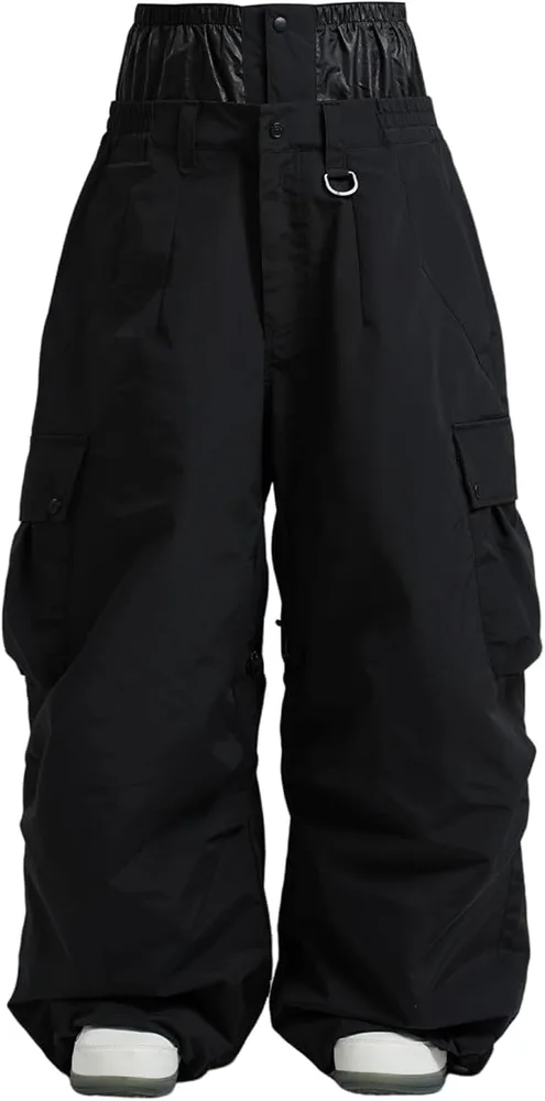 Unisex Ski Pants — 9 Colourways — Black, front view