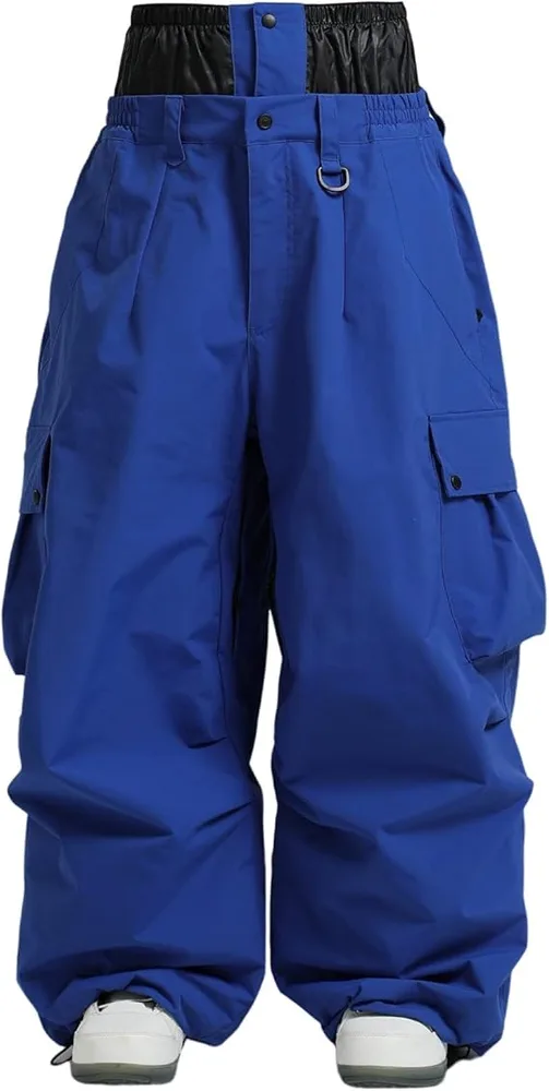 Unisex Ski Pants — 9 Colourways — Blue, front view