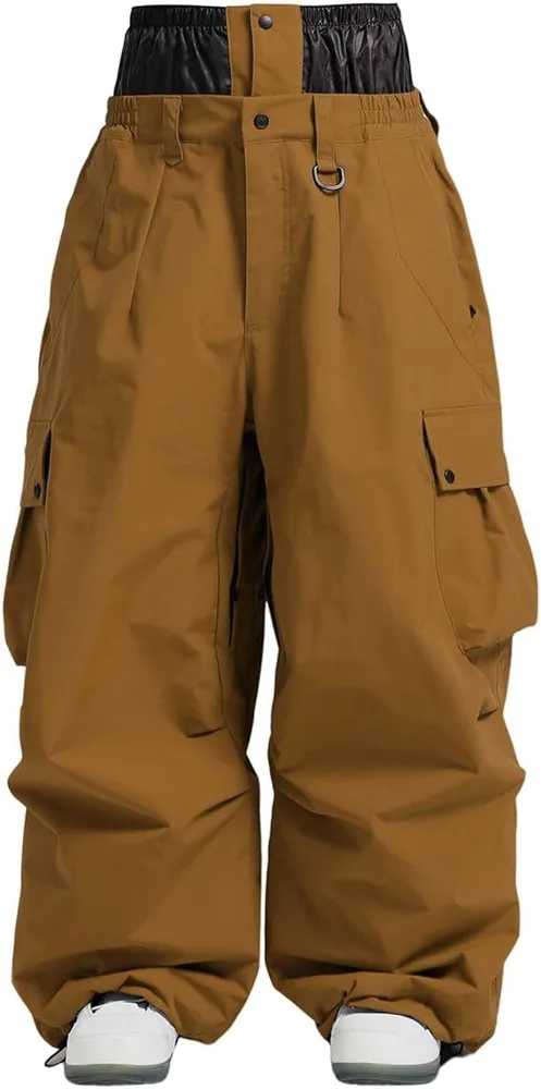 Unisex Ski Pants — 9 Colourways — Brown, front view