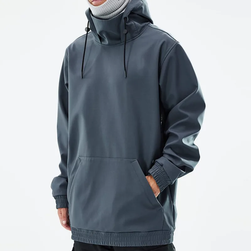 Unisex Softshell Pullover Jacket — Slate Grey