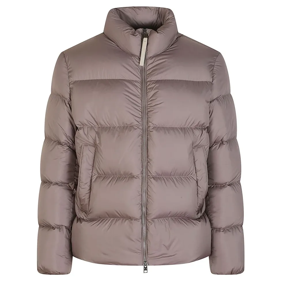 Unisex Puffer Jacket — 4 Colourways — Brown, front view