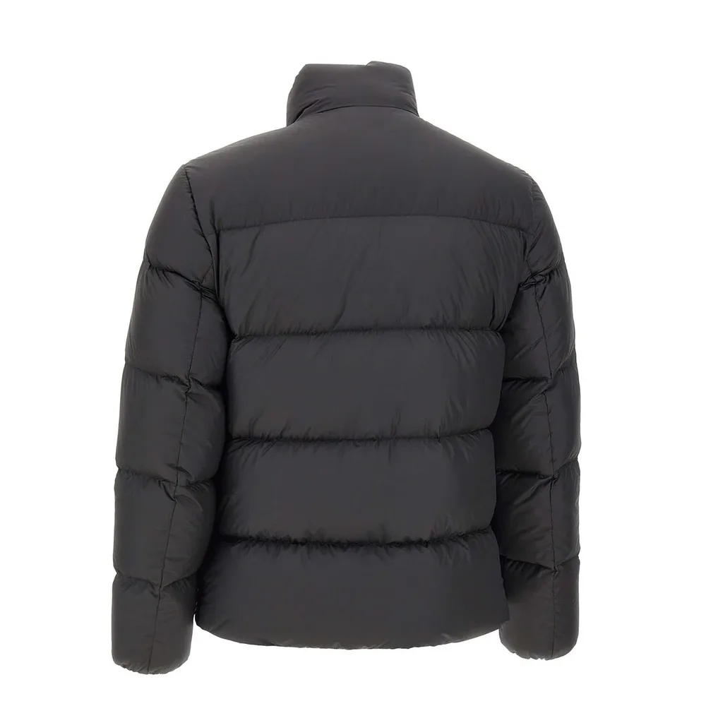Unisex Puffer Jacket — 4 Colourways — Black, back view