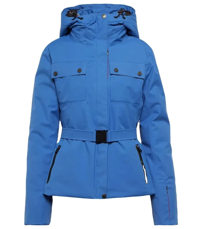 Women's Belted Softshell Jacket — Blue