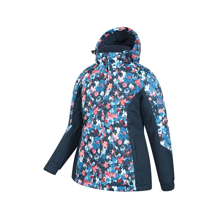 Women’s Floral Print Ski Jacket — Floral Print, side view