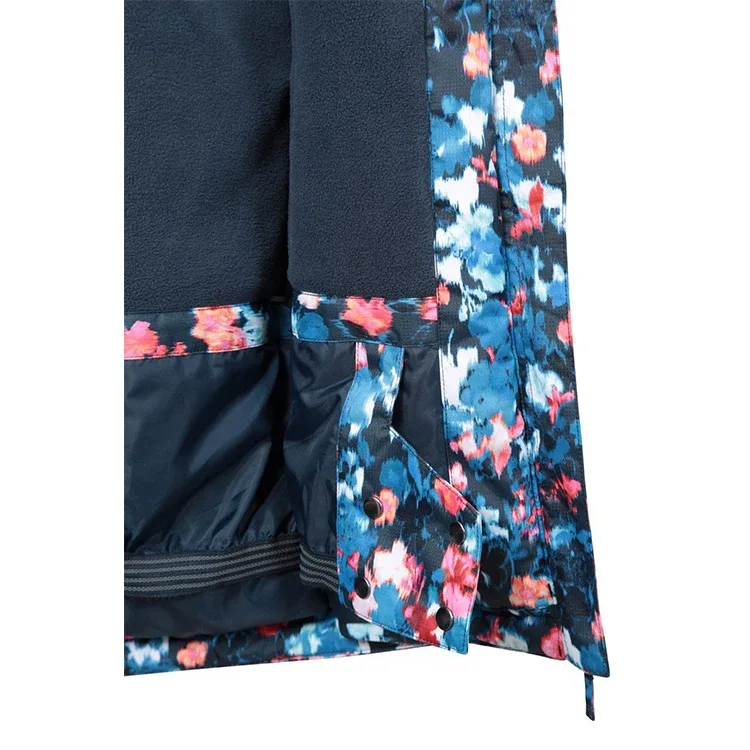 Women’s Floral Print Ski Jacket — Floral Print, lining detail