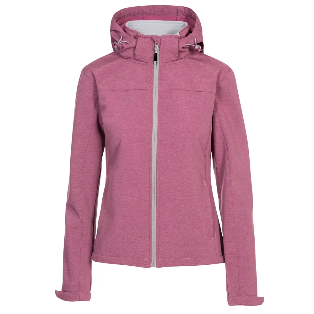 Women’s Hooded Softshell Jacket — 3 Colourways — Pink, front view