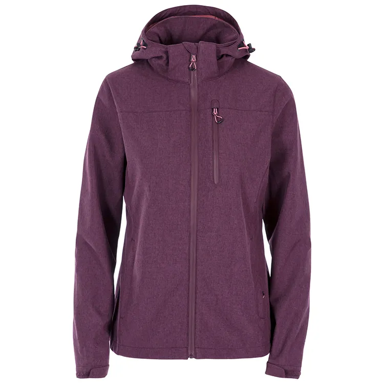 Women’s Hooded Softshell Jacket — 4 Colourways — Magenta, front view