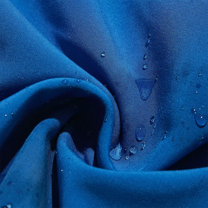 Women's Hooded Softshell Jacket — 2 Colourways — Bright Blue, fabric close-up