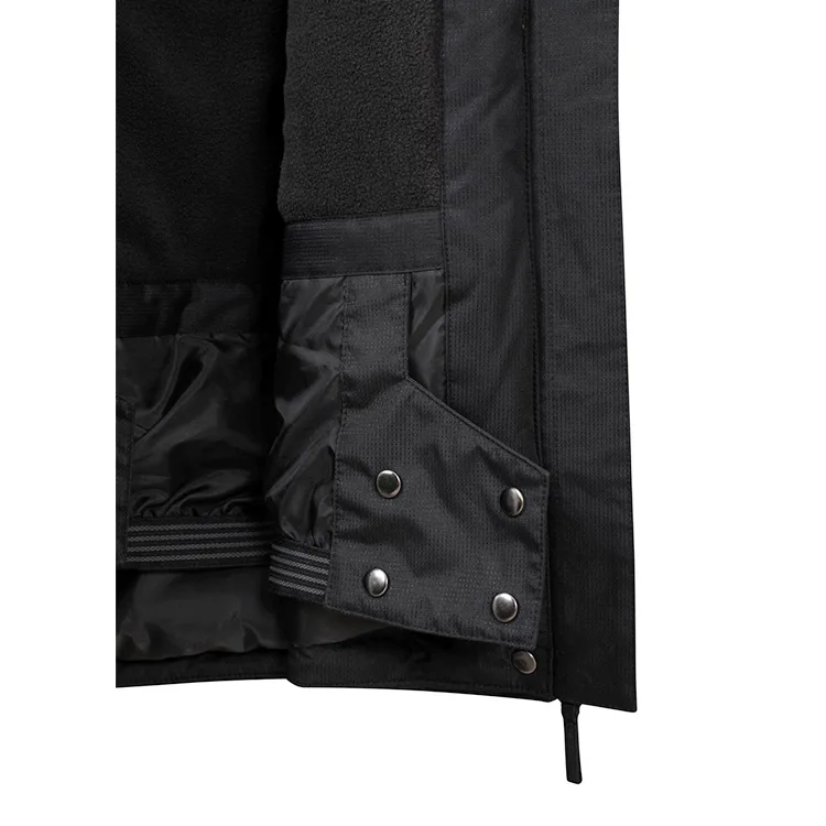 Women's Insulated Ski Jacket — Black / Pink — Black / Pink — lining and snow skirt detail