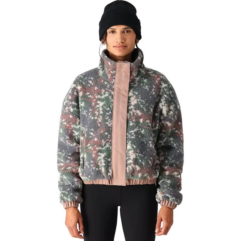 Women's Jacquard Sherpa Jacket — 2 Colourways