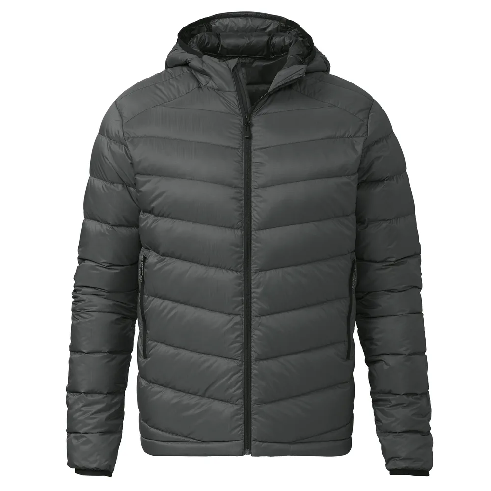 Women’s Lightweight Quilted Jacket — Charcoal — Charcoal, front view
