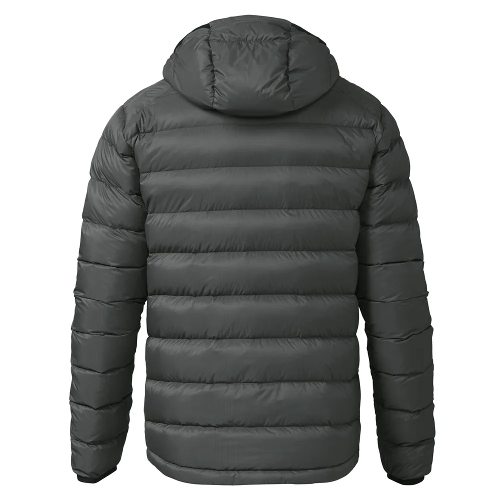 Women’s Lightweight Quilted Jacket — Charcoal — Charcoal, back view