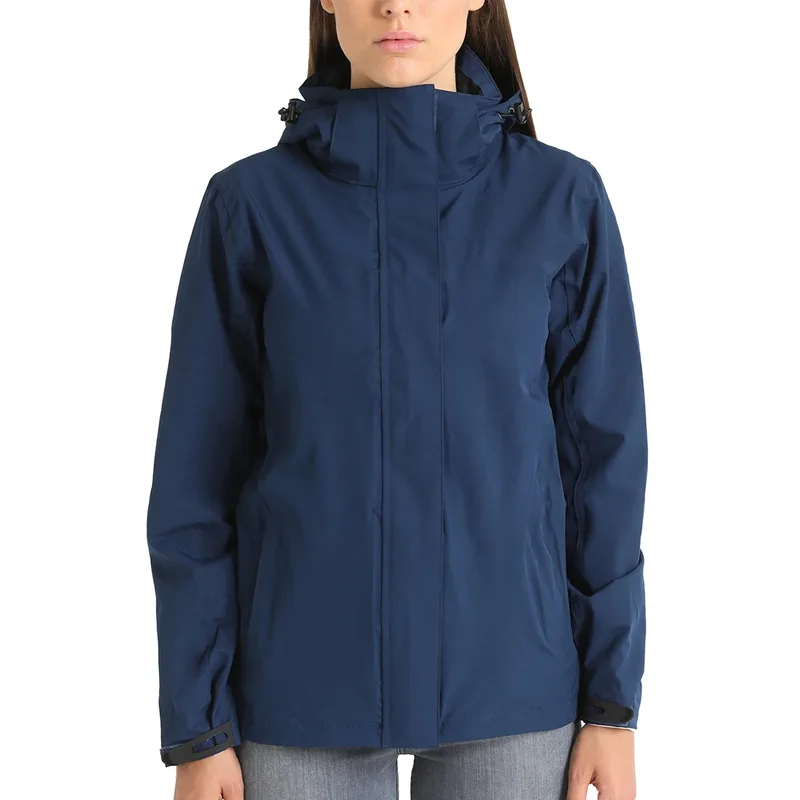 Women's Lightweight Softshell Jacket — 4 Colourways — Navy, worn front view