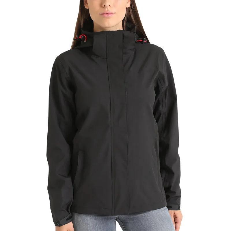 Women's Lightweight Softshell Jacket — 4 Colourways — Black, worn front view