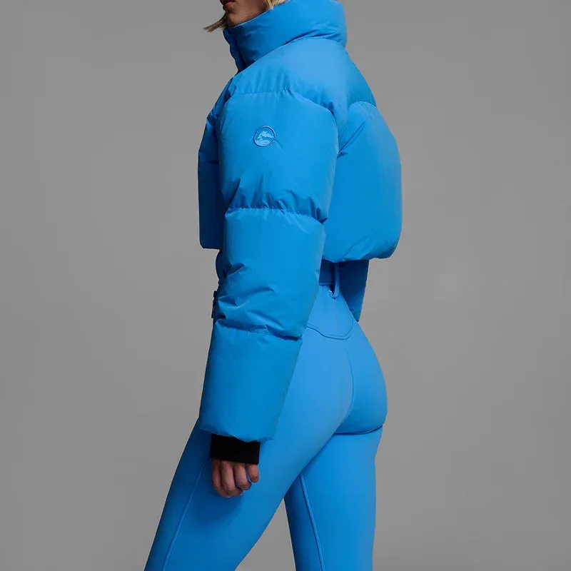 Women's One-Piece Ski Suit — 4 Colourways — Blue, back close view