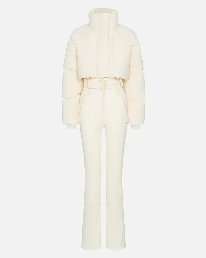 Women's One-Piece Ski Suit — 4 Colourways — White, front view