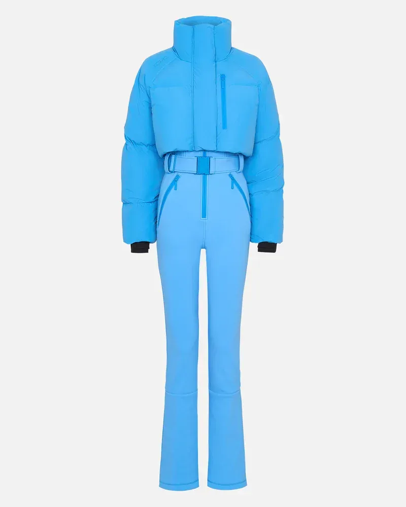 Women's One-Piece Ski Suit — 4 Colourways — Blue, front view