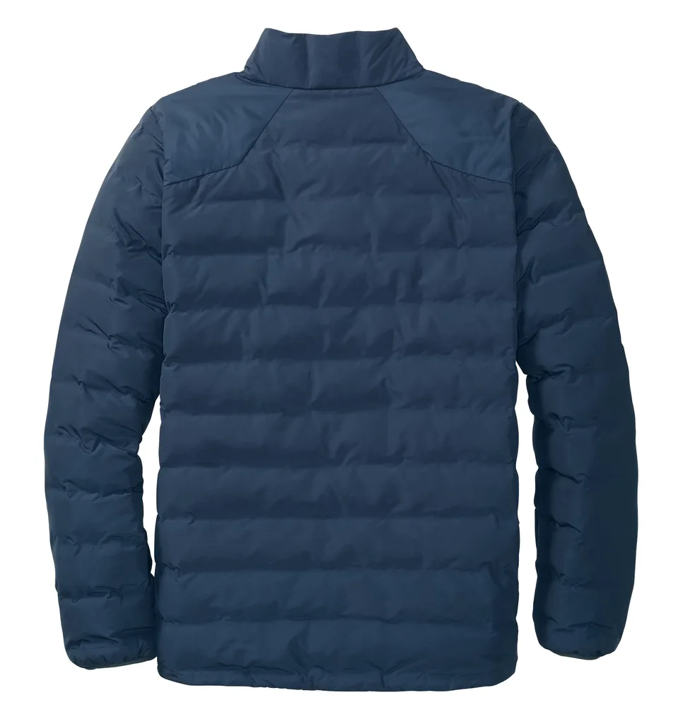 Women’s Quilted Jacket — Dark Navy, Olive Green & Black — Dark Navy, back view