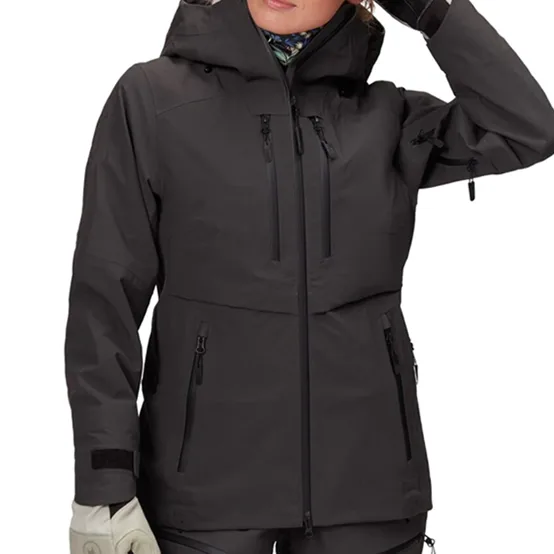Women’s Ski Jacket — 5 Colourways — Black, front view