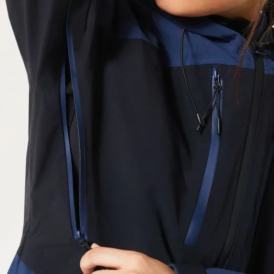 Women's Ski Jacket — Dark Blue — Dark Blue, underarm vent detail