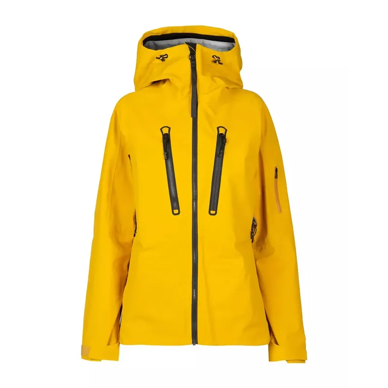 Women's Ski Shell Jacket — 2 Colourways — Yellow, front view