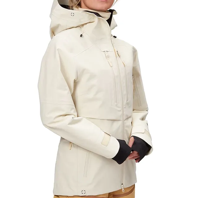Women's Snowboard Jacket — 5 Colourways — Creamy White, front view