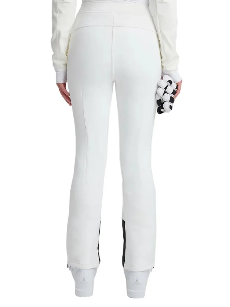 Women's Softshell Ski Pants — 2 Colourways — White, worn back view