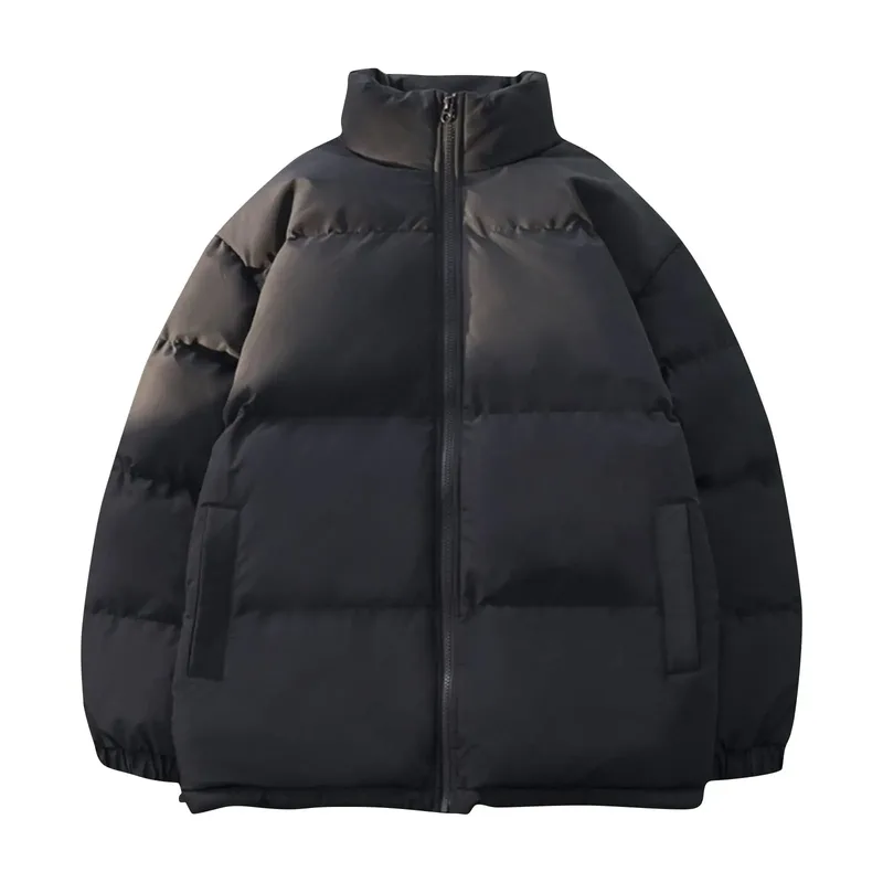 Women's Stand-Collar Padded Jacket — 5 Colourways — Black, front view